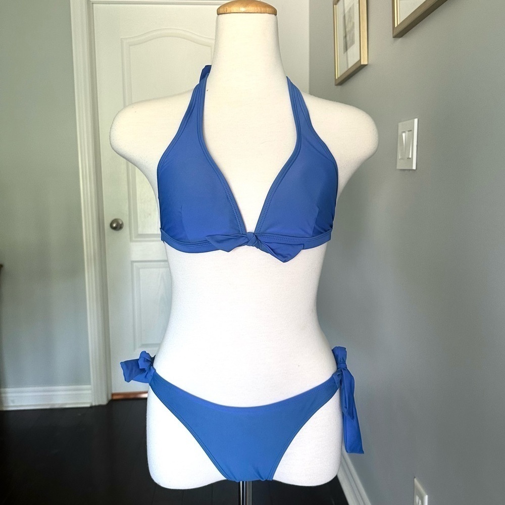 Ocean Blue Halter Bikini Set